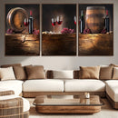 Wine and Barrels Wall Art Canvas Print by MyGreatCanvas | Canvas Wall Art Prints | Photo Prints & Wall Decor