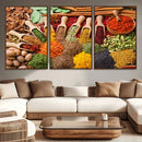 Herbs and Spices Art Canvas Print for Kitchen Kitchen,