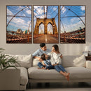 Brooklyn Bridge Manhattan Wall Art Canvas Print by MyGreatCanvas | Canvas Wall Art Prints | Photo Prints & Wall Decor