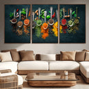 Colorful Spices Canvas Wall Art – Vibrant Kitchen Decor by MyGreatCanvas | Canvas Wall Art Prints | Photo Prints & Wall Decor