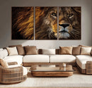 Mighty Lion Wall Art Canvas Print – Majestic Animal Portrait