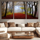 Foggy Forest Wall Art Landscape Canvas Print