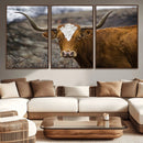 Framed Big Cow Animal Wall Art Canvas Print by MyGreatCanvas | Canvas Wall Art Prints | Photo Prints & Wall Decor