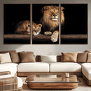 Lion Canvas Wall Art – Majestic Animal Print Artwork for by MyGreatCanvas | Canvas Wall Art Prints | Photo Prints & Wall Decor