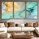 Green Marble Fluid Effect Wall Art Abstract Canvas Wall Art by MyGreatCanvas | Canvas Wall Art Prints | Photo Prints & Wall Decor