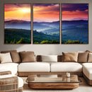 Mountain and Sunset Wall Art Canvas Print by MyGreatCanvas | Canvas Wall Art Prints | Photo Prints & Wall Decor