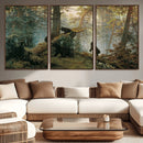 Baby Bears in Forest Wall Art Canvas Print by MyGreatCanvas | Canvas Wall Art Prints | Photo Prints & Wall Decor