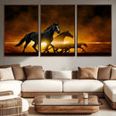 Horse Wall Art Canvas Print, Multi Panel Animal Canvas Print