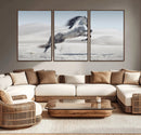 Prancing Horse Desert Large Wall Art Canvas Print – Majestic