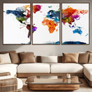 World Map Canvas Print – Detailed Map of the World Wall Art by MyGreatCanvas | Canvas Wall Art Prints | Photo Prints & Wall Decor