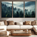 Captivating Misty Forest Wall Art Premium Canvas Print a by MyGreatCanvas | Canvas Wall Art Prints | Photo Prints & Wall Decor