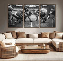 American Football Wall Art Canvas Print Framed Stadium Sport