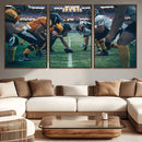 American Football Playing Wall Art Canvas Print by MyGreatCanvas | Canvas Wall Art Prints | Photo Prints & Wall Decor