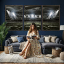 American Football Stadium Wall Art Canvas Print, Stadium