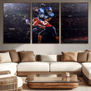 American Football Wall Art Canvas Print, Stadium Sport Wall