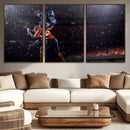 American Football Wall Art Canvas Print, Stadium Sport Wall