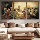 Last Supper Wall Art Canvas Print, Framed Jesus Painting Art