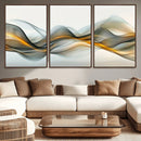 Abstract Wave Canvas Wall Art – Fluid Contemporary Elegance
