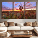 Arizona Desert Wall Art Canvas Print - Framed Deser Sunset by MyGreatCanvas | Canvas Wall Art Prints | Photo Prints & Wall Decor