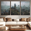 Disney Castle Wall Art Canvas Print, Living Kids Home Room