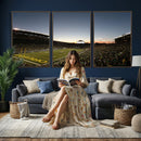 Oregon Ducks Football Team Print - Eugene Autzen Stadium