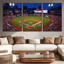 St. Louis Cardinals Baseball Team Print - Busch Stadium Wall by MyGreatCanvas | Canvas Wall Art Prints | Photo Prints & Wall Decor