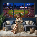 St. Louis Cardinals Baseball Team Print - Busch Stadium Wall