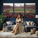 Wisconsin Badgers Team Print Canvas - Madison Camp Randall