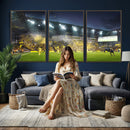 Columbus Crew Stadium Match Triple Canvas Wall Art - Dynamic