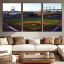 Colorado Rockies Coors Field Wall Art Canvas Print - MLB
