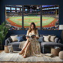 Texas Rangers Baseball Team Print - Arlington Globe Life