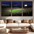 Michigan Wolverines Football Canvas Wall Decor, Football