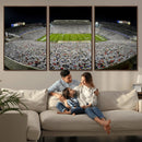 Beaver Stadium Night Game Triple Canvas Wall Art - Penn