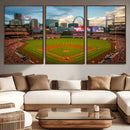 St. Louis Cardinals Baseball Team Print - Busch Stadium Wall