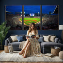 Truist Park Night Game Canvas Art - Atlanta Braves Stadium