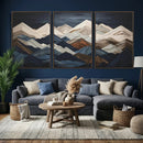 Mountain Wall Art – Modern Abstract Landscape Canvas Print