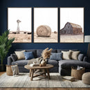 Rustic Farmhouse Wall Art Set of 3 – Country Barn and Wheat by MyGreatCanvas | Canvas Wall Art Prints | Photo Prints & Wall Decor