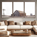 Set of 3 Rustic Farmhouse Wall Art Prints – Country Barn,