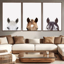 Horse Prints Set, Set of 3 Horse Wall Art, Horses Portraits, by MyGreatCanvas | Canvas Wall Art Prints | Photo Prints & Wall Decor