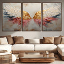 Golden Angel Wings Wall Art Canvas Print – Stunning Abstract by MyGreatCanvas | Canvas Wall Art Prints | Photo Prints & Wall Decor
