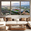 Old Trafford Manchester United Stadium Wall Art Canvas Print