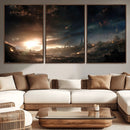 Avengers Planet Wall Art Canvas Print