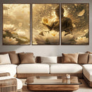 Golden Buddha Wall Art | Yoga Room Decor and Meditation Room by MyGreatCanvas | Canvas Wall Art Prints | Photo Prints & Wall Decor