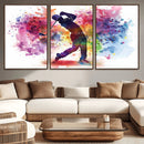 Colorful Golfer Swing Wall Art Canvas Print - Ready to Hang, by MyGreatCanvas | Canvas Wall Art Prints | Photo Prints & Wall Decor