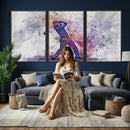 Watercolor Golf Swing Wall Art Canvas Print | Vibrant