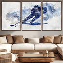 Hockey Player Wall Art Canvas Print - Sports-Inspired