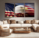 American Flag Eagle Symbol Wall Art, American Flag Eagle by MyGreatCanvas | Canvas Wall Art Prints | Photo Prints & Wall Decor