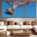 Carl Fredricksen, Up Movie Wall Art, Balloons Wall Art, Air