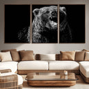 Bear Canvas Print | Wildlife Wall Art for Cabin Decor |