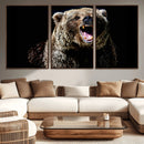 Grizzly Bear Canvas Print | Wildlife Wall Art for Cabin by MyGreatCanvas | Canvas Wall Art Prints | Photo Prints & Wall Decor